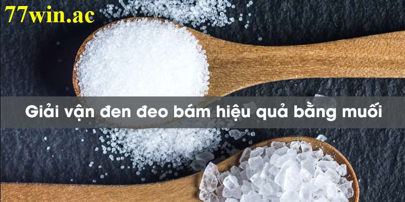 cách xả xui bằng muối